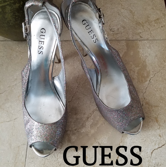 guess sparkly heels